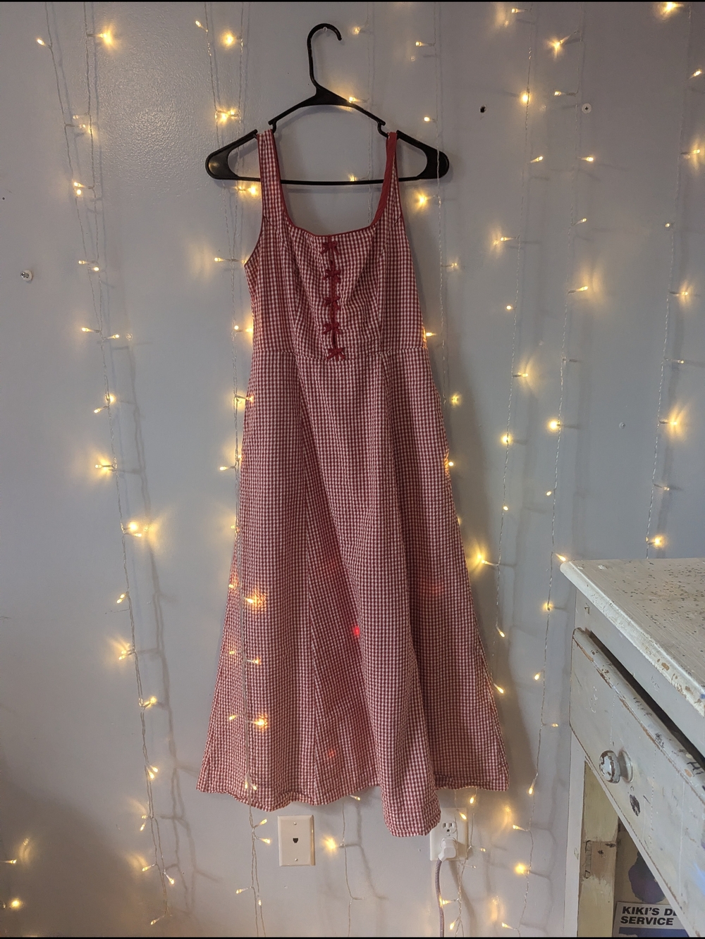 Rachel Zoe Red and White Gingham Sundress